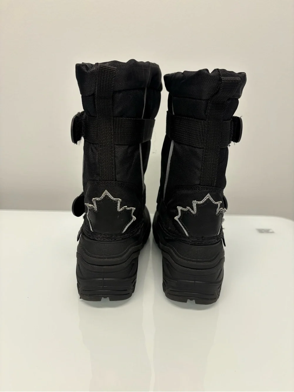 Kids snow boots size 1 boys girls Ice Fields waterproof warm
